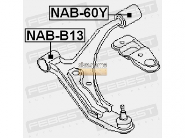 Suspension bush NAB-B13 (FEBEST)