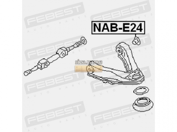 Suspension bush NAB-E24 (FEBEST)