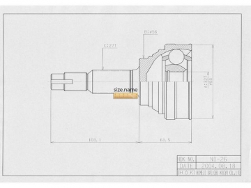 Outer CV Joint NI-026 (HDK)