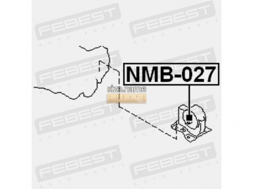 Suspension bush NMB-027 (FEBEST)