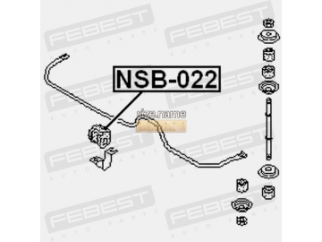 Suspension bush NSB-022 (FEBEST)