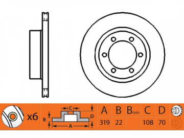 Brake Rotor RN1128V (NiBK)