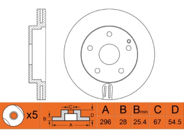 Brake Rotor RN1270V (NiBK)