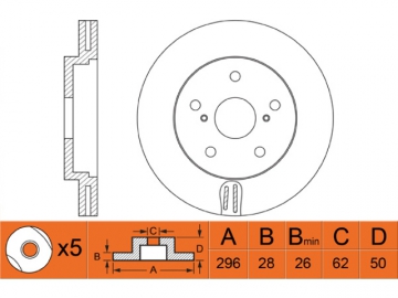 Brake Rotor RN1442V (NiBK)