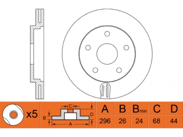 Brake Rotor RN1469V (NiBK)