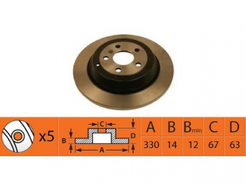 Brake Rotor RN1539 (NiBK)