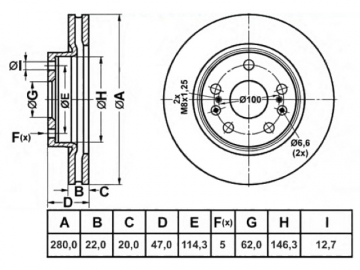 Brake Rotor RN1692V (NiBK)