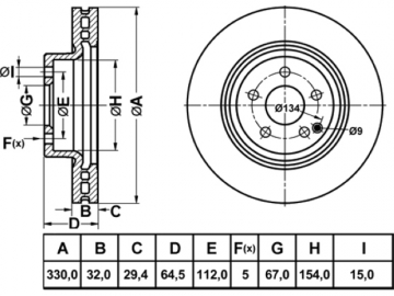 Brake Rotor RN1701V (NiBK)