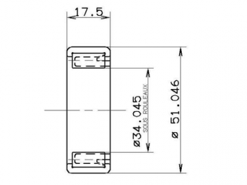 Підшипник RNU12044S01 (NTN-SNR)