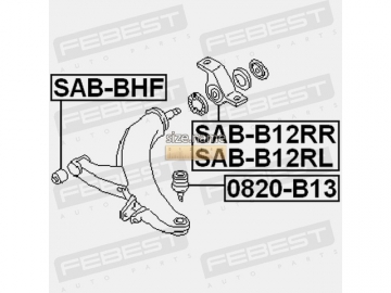 Suspension bush SAB-B12RR (FEBEST)