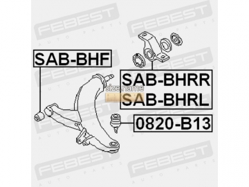 Suspension bush SAB-BHRL (FEBEST)