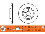 Диск тормозной BR21182T (SB NAGAMOCHI)