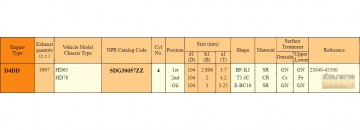 Piston Ring sets SDG30057ZZ (NPR)