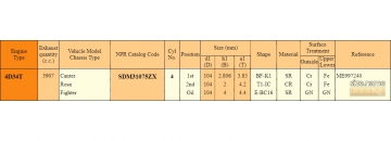 Piston Ring sets SDM31075ZX (NPR)