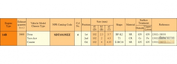 Piston Ring sets SDT10135ZZ (NPR)