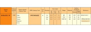 Piston Ring sets SWF30026ZZ (NPR)