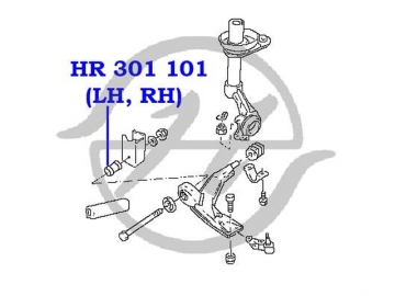 Suspension bush HR 301 101 (HANSE)