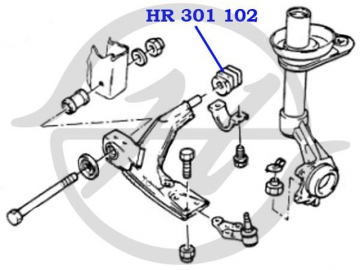 Сайлентблок HR 301 102 (HANSE)