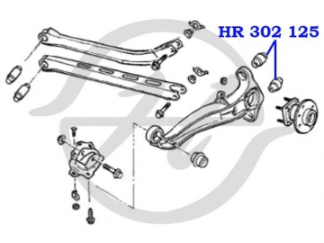 Suspension bush HR 302 125 (HANSE)