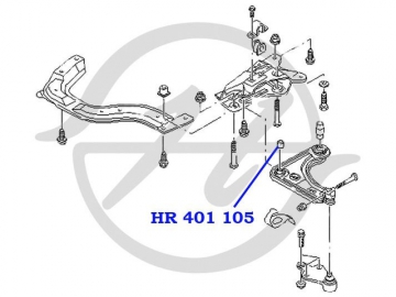 Suspension bush HR 401 105 (HANSE)