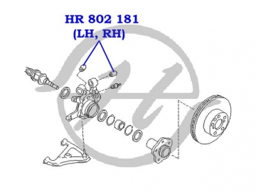 Сайлентблок HR 802 181 (HANSE)