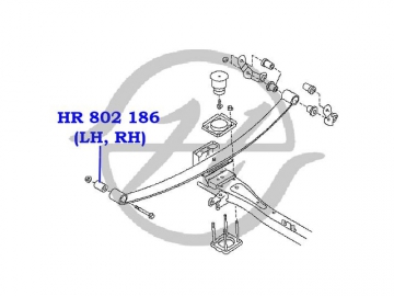 Сайлентблок HR 802 186 (HANSE)