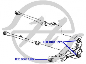 Suspension bush HR 802 197 (HANSE)