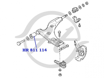 Сайлентблок HR 811 114 (HANSE)