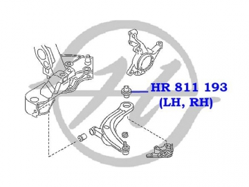 Suspension bush HR 811 193 (HANSE)