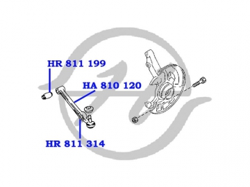 Suspension bush HR 811 199 (HANSE)