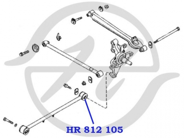 Сайлентблок HR 812 105 (HANSE)