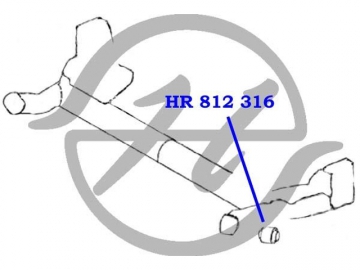 Сайлентблок HR 812 316 (HANSE)