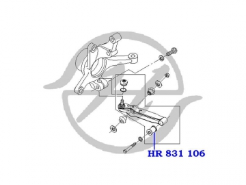 Сайлентблок HR 831 106 (HANSE)