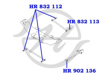 Сайлентблок HR 832 112 (HANSE)