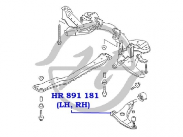 Сайлентблок HR 891 181 (HANSE)
