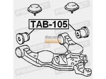 Suspension bush TAB-105 (FEBEST)