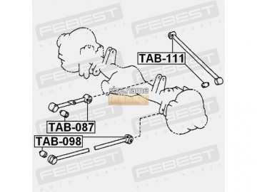 Suspension bush TAB-111 (FEBEST)