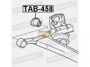 Suspension bush TAB-458 (FEBEST)