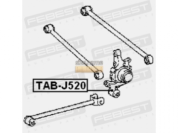 Suspension bush TAB-J520 (FEBEST)