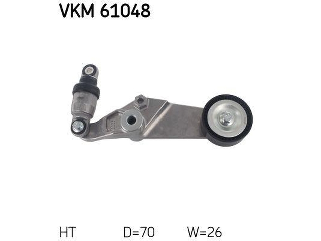 Specifications of idler pulley VKM 61048 (SKF) photo, description
