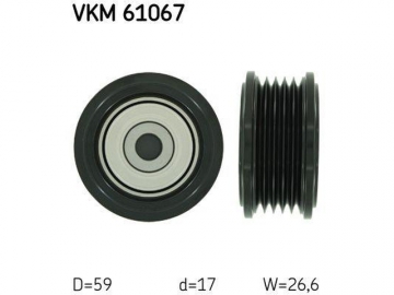 Idler pulley VKM 61067 (SKF)