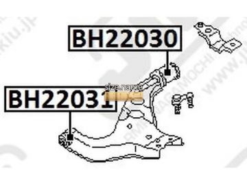 Suspension bush BH22036 (JIKIU)