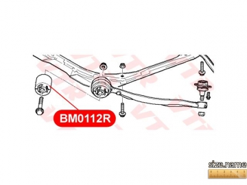 Suspension bush BM0112R (VTR)