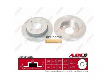 Brake Rotor C31022ABE (ABE)