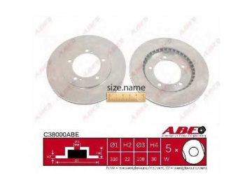 Диск тормозной C38000ABE (ABE)