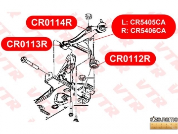 Сайлентблок CR0112R (VTR)
