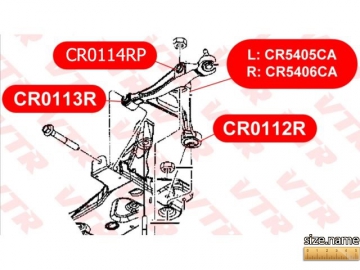 Сайлентблок CR0114RP (VTR)