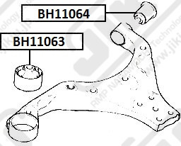 Suspension bush BH13045 (JIKIU)