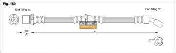 Тормозной шланг FT0201 (K&K)