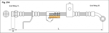 Тормозной шланг FT0519 (K&K)